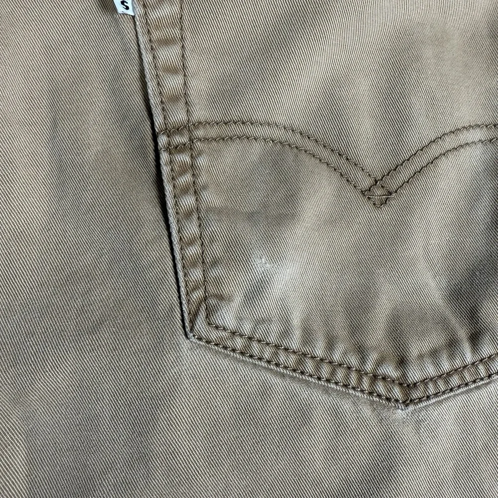 Levi's 514 Jeans Men's 36x34 Brown‎ Slim Straight Leg Distressed